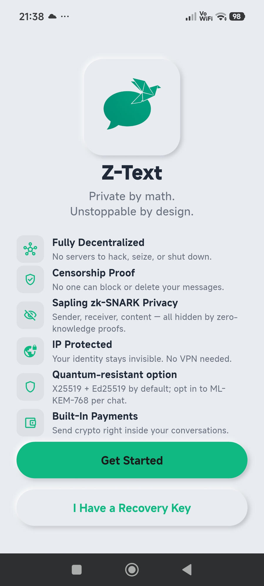 Edward Snowden z-text messenger z-text messenger privacy